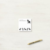 Boston Terriers Niedliche Schwarz-Weiß-Hunde Post- Post-it Klebezettel (Auf Schreibtisch)