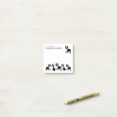 Boston Terriers Niedliche Schwarz-Weiß-Hunde Post- Post-it Klebezettel (Auf Schreibtisch)