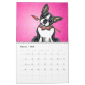 Boston Terriers Off-Leash Art™ Vol. 1 Kalender (Feb 2026)