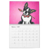 Boston Terriers Off-Leash Art™ Vol. 1 Kalender (Feb 2027)