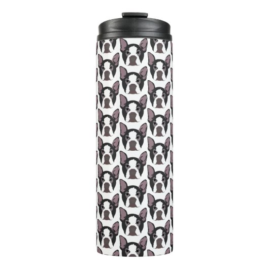 Boston Terriers on Tumbler Thermosbecher (Vorderseite)