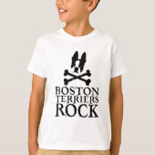 Boston Terriers Rock T-Shirt (Vorderseite)