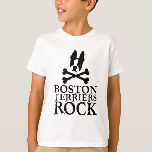 Boston Terriers Rock T-Shirt (Vorderseite)