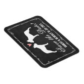 Boston Terriers Wedding Save the Date Magnet (Rechte Seite)