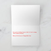 Boston Terry Candy Candy Weihnachtskarte Feiertagskarte (Innenseite)