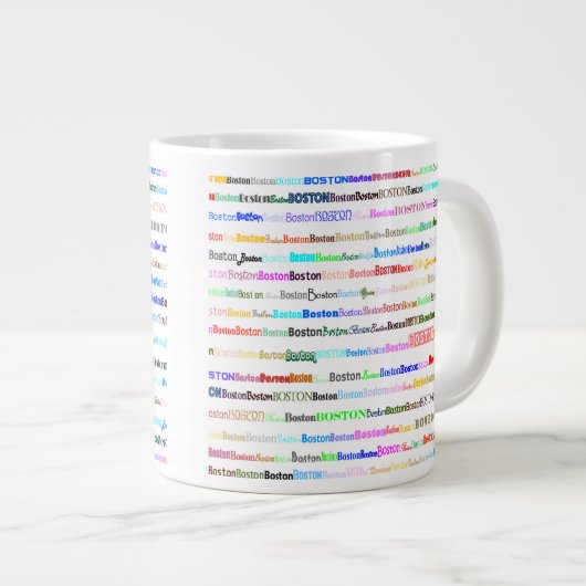 Boston Text Design II Spezifische Tasse II (Vorderseite Rechts)