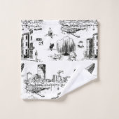 Boston Toile Badhandtuch Set (Waschlappen)