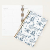 Boston Toile Blue Planner Planer (Anzeige)