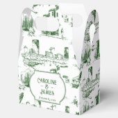 Boston Toile Forest Green Personalisiert Favor Box Geschenkschachtel (Geöffnet)