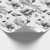 Boston Toile Geschenkpapier (Ecke)