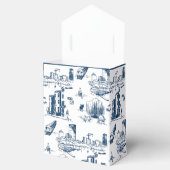 Boston Toile Navy Personalisiert Favor Box Geschenkschachtel (Geöffnet)