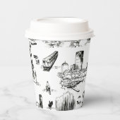 Boston Toile Pappbecher (Vorderseite)