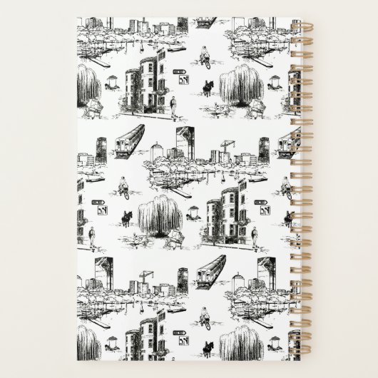 Boston Toile Planner Planer (Rückseite)