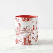 Boston Toile Red Tasse (Zentrum)