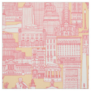 Boston-Toile rosarot Honig Stoff
