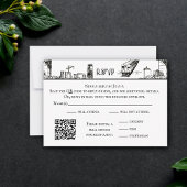 Boston Toile RSVP Card Dankeskarte