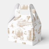 Boston Toile Tan und White Geschenkschachtel (Rückseite)