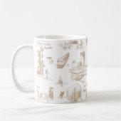 Boston Toile Tan und White Kaffeetasse (Links)