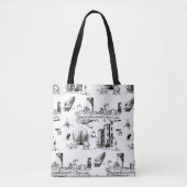 Boston Toile Tote Bag Tasche (Vorderseite)