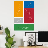 Boston - Transitpalettes Poster (Heimbüro)