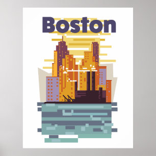 Boston Travel Poster