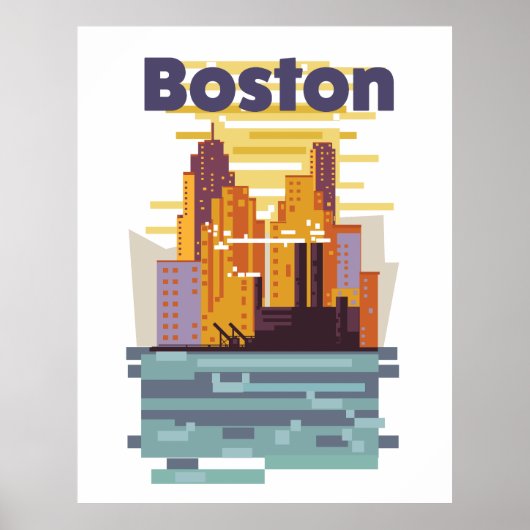 Boston Travel Poster (Vorne)