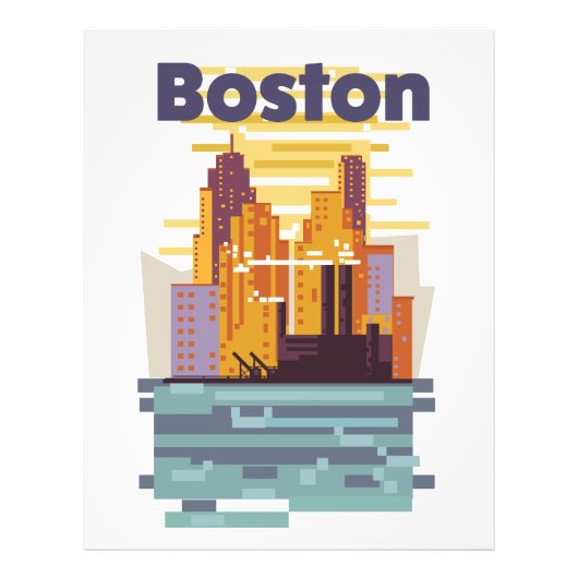Boston Travel Poster (Vorne)