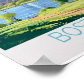 Boston Travel Poster - Massachusetts Wall Art (Ecke)