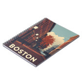 Boston Travel Poster Notizblock (Linke Seite)