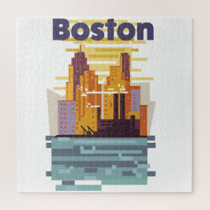 Boston Travel Poster Puzzle