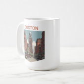 Boston Traveller - Eine tolle Geschenkidee Kaffeetasse (Vorderseite Links)
