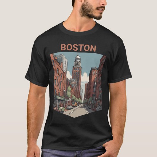 Boston Traveller - Eine tolle Geschenkidee T-Shirt (Vorderseite)