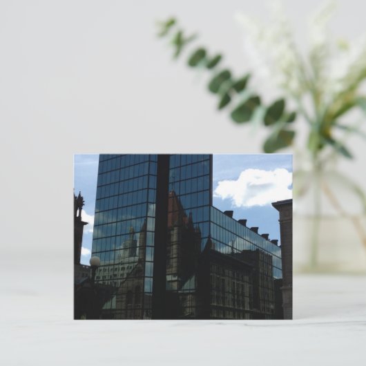 Boston Trinity Church / John Hancock Tower Postkarte (Stehend Vorderseite)