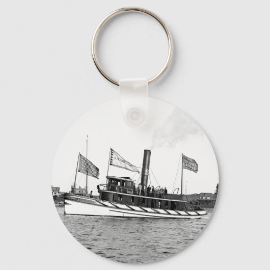 Boston Tugboat: Ende des 19. Jahrhunderts Schlüsselanhänger (Vorderseite)