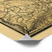 Boston und Maine Railroad Karte 1898 Poster (Ecke)