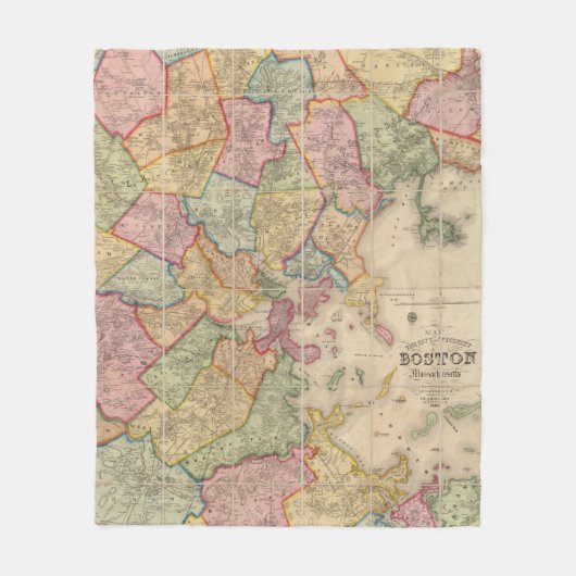 Boston und Nähe Fleecedecke (Vorderseite)