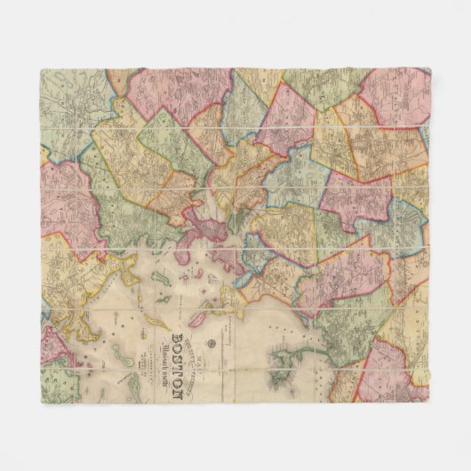 Boston und Nähe Fleecedecke (Vorderseite (Horizontal))