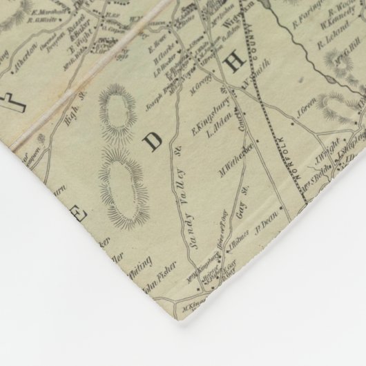 Boston und Nähe Fleecedecke (Ecke)