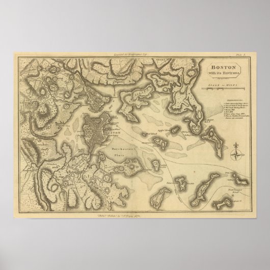 Boston und seine Umgebung Poster (Vorne)