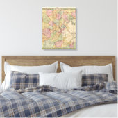 Boston und Umgebung Leinwanddruck (Insitu (Schlafzimmer))