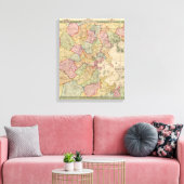 Boston und Umgebung Leinwanddruck (Insitu (Wohnzimmer))