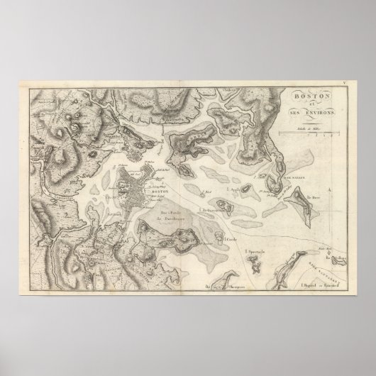 Boston und Umgebung Poster (Vorne)