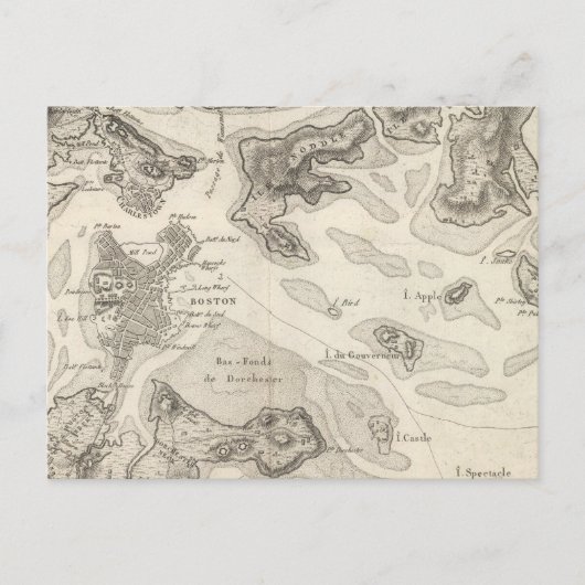 Boston und Umgebung Postkarte (Vorderseite)