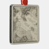 Boston und Umgebung Silbernes Ornament (Rechts)