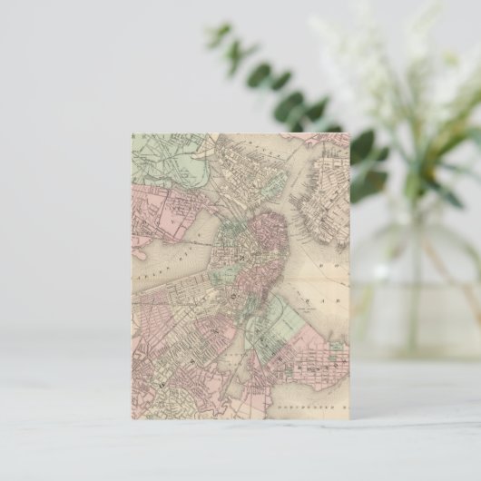 Boston und Vicinity Postkarte (Stehend Vorderseite)