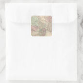 Boston und Vicinity Quadratischer Aufkleber (Tasche)