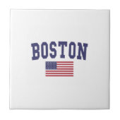 Boston US-Flagge Fliese (Vorderseite)