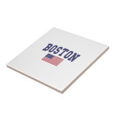 Boston US-Flagge Fliese (Seite)