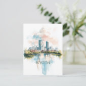 Boston USA Postkarte (Stehend Vorderseite)