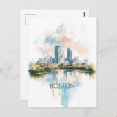 Boston USA Postkarte (Vorne/Hinten)